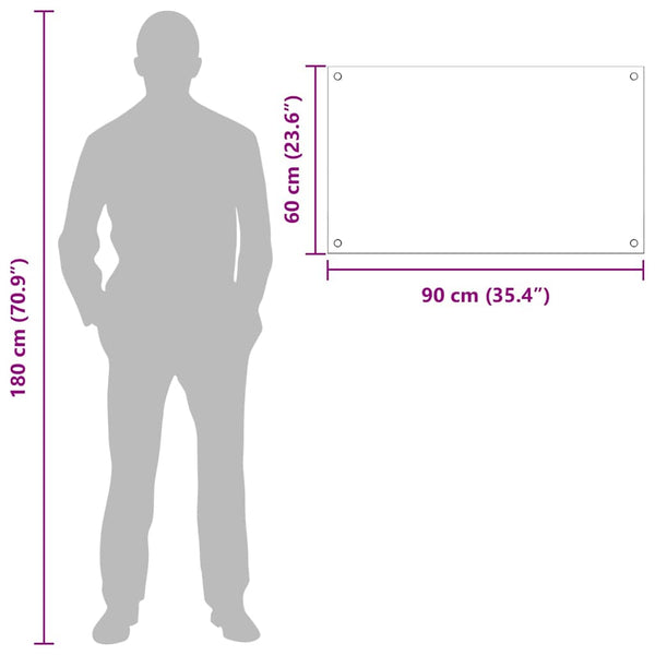 2 kpl keittiön suojapaneelia Musta 90 x 60 cm karkaistusta lasia