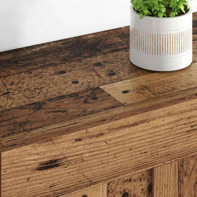 Seinälle asennettavat kaapit 2 pcs Vanha Puu 69,5 x 34 x 90 cm