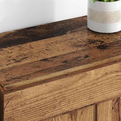 Seinälle asennettavat kaapit 2 pcs Vanha Puu 69,5 x 34 x 90 cm