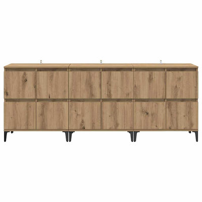 Sivupöydät 3 pcs Artisan tammi 60 x 35 x 70 cm Tekninen puu