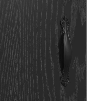 Seinälle asennettavat kaapit 2 pcs Musta tammi.