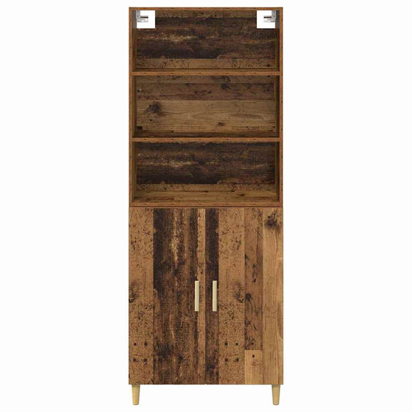 Vanhan Puu korkea kaappi 69,5 x 32,5 x 180 cm Tekninen puu
