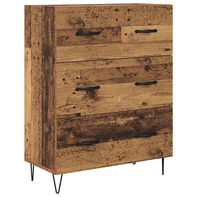 Korkea kaappi Vanha Puu 69,5 x 34 x 180 cm Tekninen puu