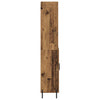 Korkea kaappi 180 cm x 69,5 cm x 32,5 cm Vanhan Puun väri Tekninen puu