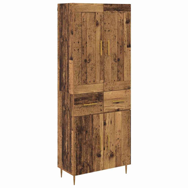 Korkea kaappi Vanha Puu 69,5 x 34 x 180 cm Tekninen puu