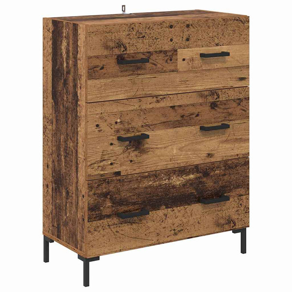 Korkea kaappi Vanha puu Tekninen puu 69,5 x 34 x 180 cm