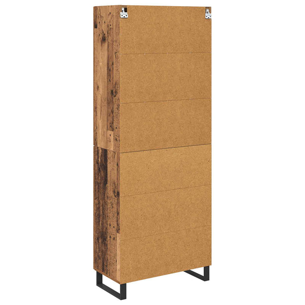 2 osaa korkea kaappi Vanha Puu Puurakenteinen ja lasi