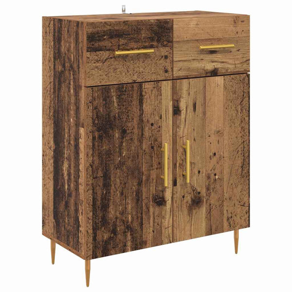 Tekninen puu 69,5 x 34 x 180 cm Vanha puu korkea kaappi