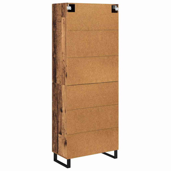 Korkea kaappi 180 cm Vanha puu 69,5 x 34 cm Tekninen puu