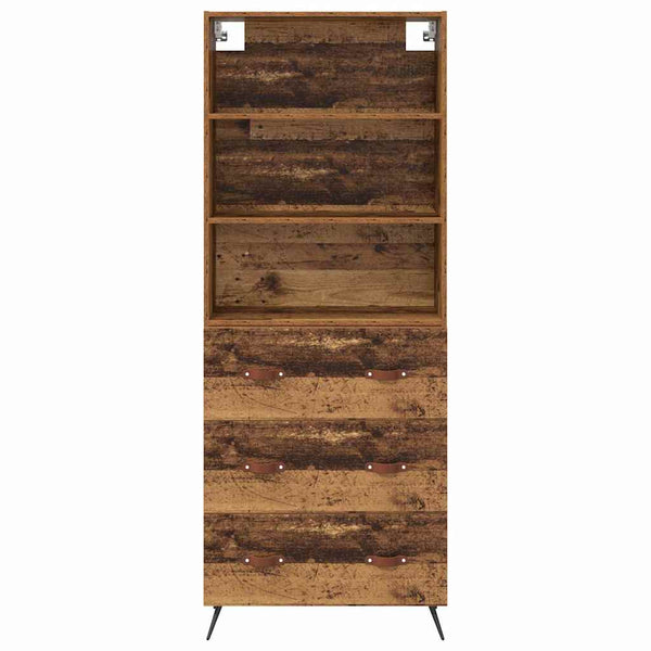 Korkea kaappi Vanha Puu 69,5 x 34 x 180 cm Tekninen puu (52)