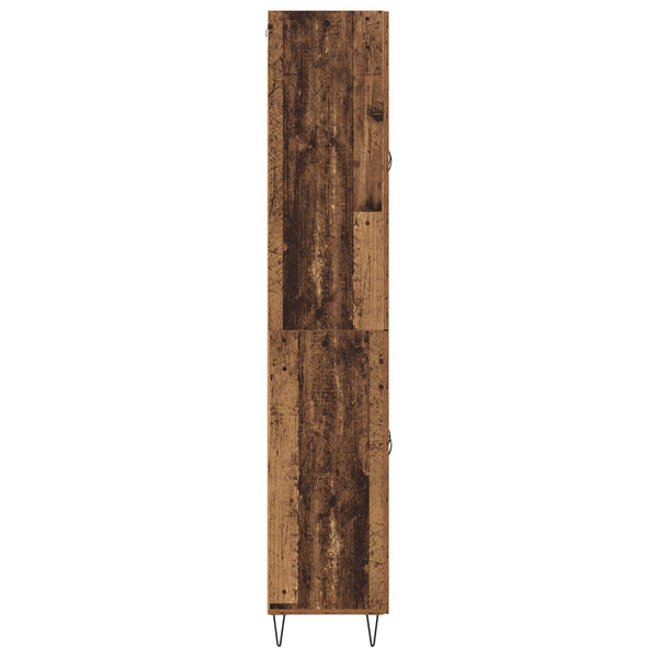 Korkea kaappi Vanha Puu 69,5 x 34 x 180 cm Tekninen puu