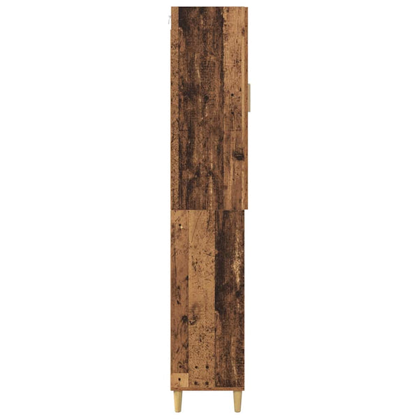 Vanha Puu korkea kaappi 69,5 x 34 x 180 cm