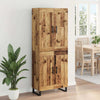 Korkea kaappi 2 kpl Vanha puu 69,5 x 34 x 180 cm
