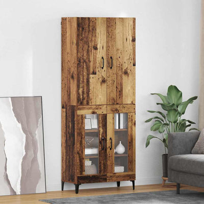 Korkea kaappi Vanha Puu 69,5 x 34 x 180 cm Tekninen puu
