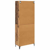 Korkea kaappi Vanha Puu 69,5 x 34 x 180 cm Tekninen puu