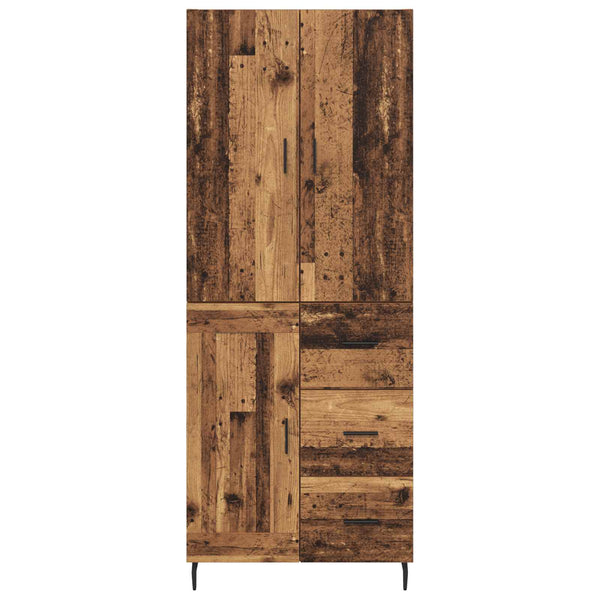 Korkea kaappi Vanha Puu laatikon kanssa 69,5 x 34 x 180 cm