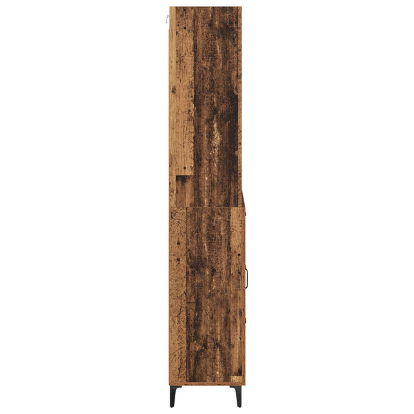 Korkea kaappi Vanha Puu 69,5 x 34 x Tekninen puu 180 cm