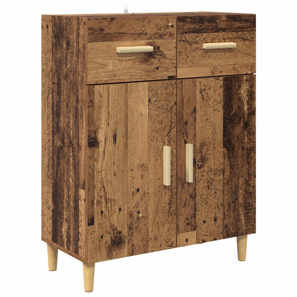 Vanha Puu korkea kaappi 180 cm x 69,5 x 32,5 cm Tekninen puu