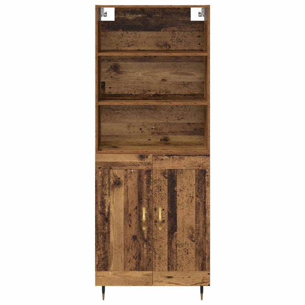 Korkea kaappi Vanha Puu 69,5 x 34 x 180 cm Tekninen puu (59)