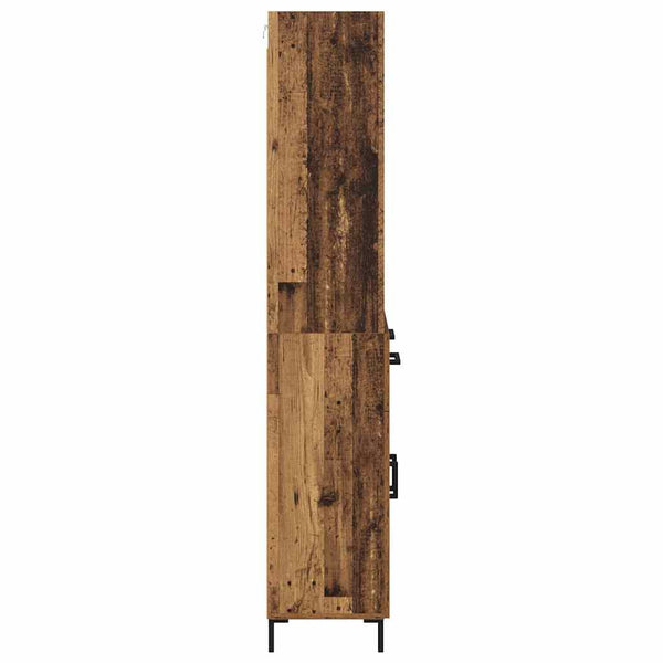 Tekninen puu 180 cm korkea kaappi Vanha puu 69,5 x 34 cm