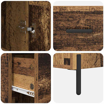 Korkea kaappi Vanha Puu 34,5 x 34 x 180 cm Tekninen puu