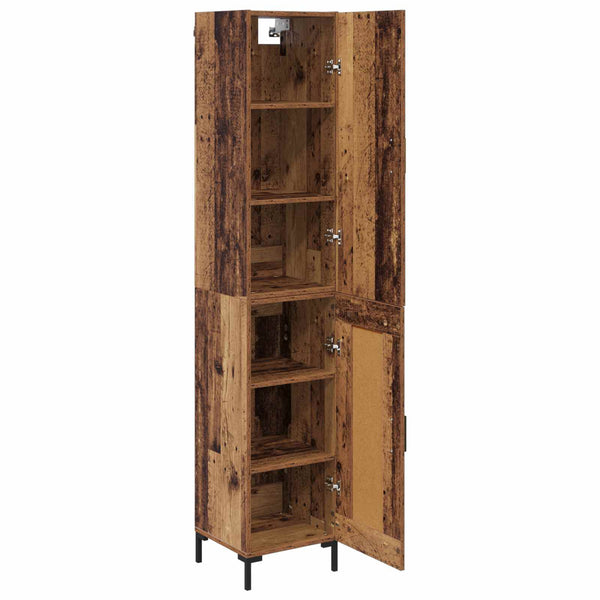 Korkea kaappi 69,5 x 34 Vanha Puu Tekninen puu 180 cm