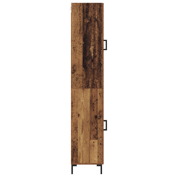 Korkea kaappi 69,5 x 34 Vanha Puu Tekninen puu 180 cm