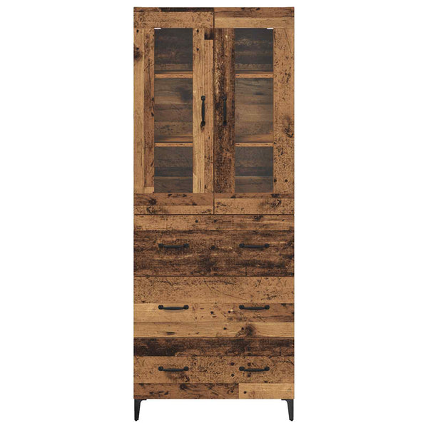 Korkea kaappi Vanha Puu 69,5 x 34 x 180 cm Tekninen puu (50)
