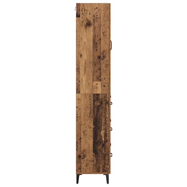 Korkea kaappi Vanha Puu 69,5 x 34 x 180 cm Tekninen puu (50)
