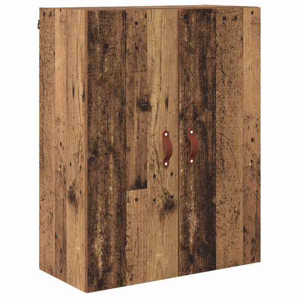 Vanha Puu 69,5 x 34 Tekninen puu 180 cm korkea kaappi
