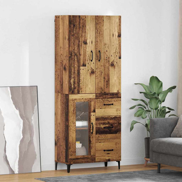 Korkea kaappi Vanha Puu 69,5 x 34 x 180 cm Tekninen puu