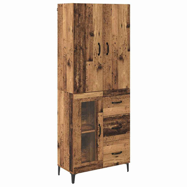Korkea kaappi Vanha Puu 69,5 x 34 x 180 cm Tekninen puu