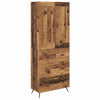 Korkea kaappi Vanha Puu 69,5 x 34 x 180 cm Tekninen puu