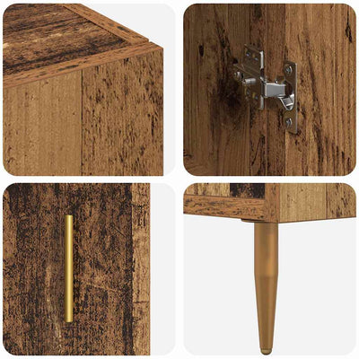 Korkea kaappi Vanha Puu 69,5 x 34 x 180 cm Tekninen puu