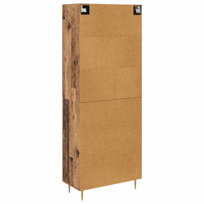 Korkea kaappi Vanha Puu 69,5 x 34 x 180 cm Tekninen puu