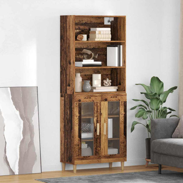 Korkea kaappi Vanha Puu 180 cm x 69,5 cm x 32,5 cm Tekninen puu