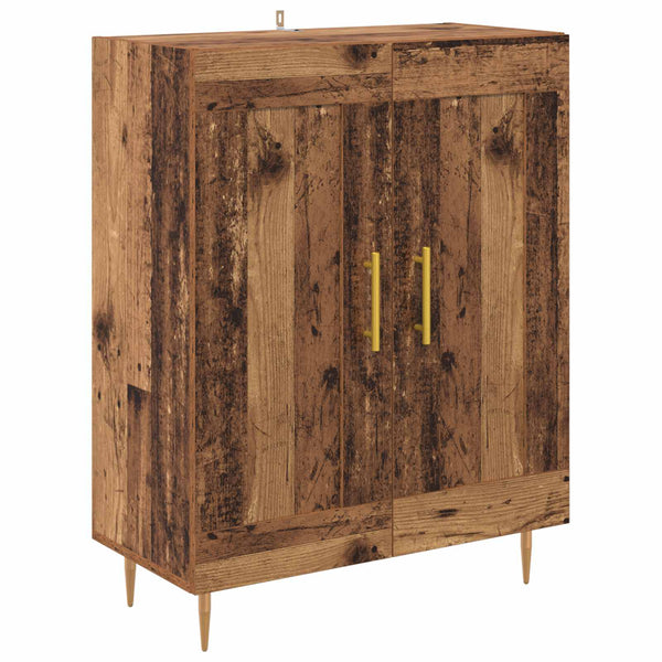 Vanha puu korkea kaappi Tekninen puu 180 cm 69,5 x 34 cm