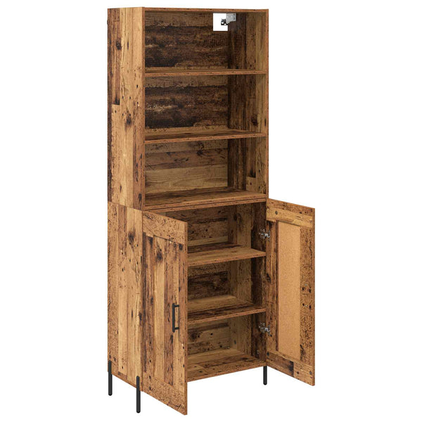 Korkea kaappi 32,5 x 69,5 x 180 cm Vanha Puu Tekninen puu