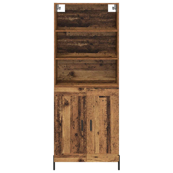 Korkea kaappi 32,5 x 69,5 x 180 cm Vanha Puu Tekninen puu