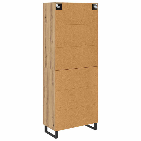 Korkea kaappi 2 kpl Artisan tammi 69,5 x 34 x 180 cm