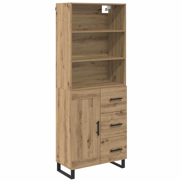 Korkea kaappi 2 kpl Artisan tammi 69,5 x 34 x 180 cm