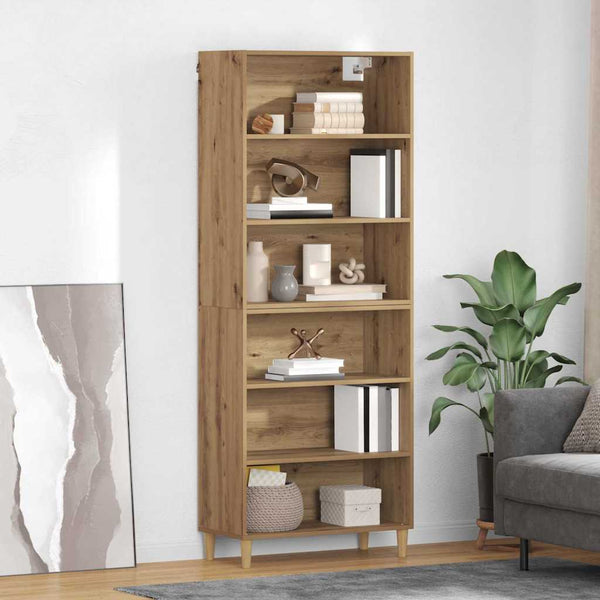 Korkea kaappi tammi Artisan 180 cm x 69,5 x 32,5 teknistä puuta
