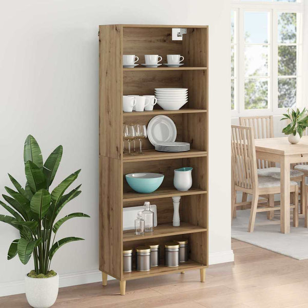 Korkea kaappi tammi Artisan 180 cm x 69,5 x 32,5 teknistä puuta