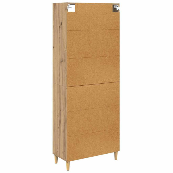Korkea kaappi tammi Artisan 180 cm x 69,5 x 32,5 teknistä puuta
