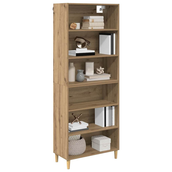 Korkea kaappi tammi Artisan 180 cm x 69,5 x 32,5 teknistä puuta