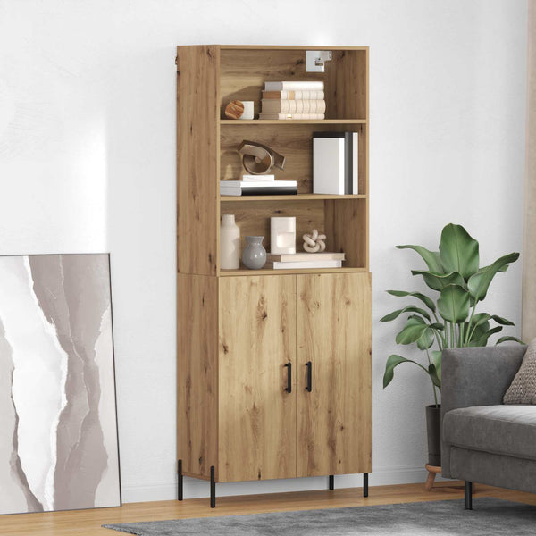 Korkea kaappi 180 cm Artisan tammi 32,5 x 69,5 teknisestä puusta