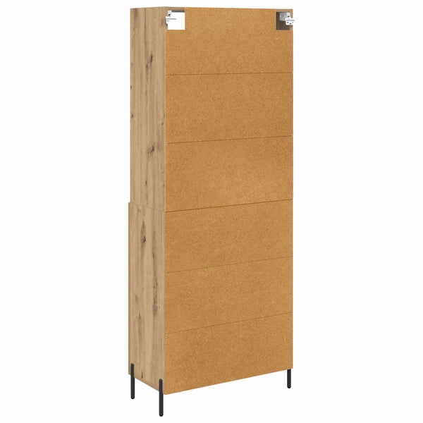 Korkea kaappi 180 cm Artisan tammi 32,5 x 69,5 teknisestä puusta