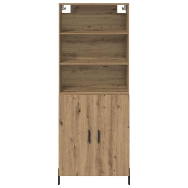 Korkea kaappi 180 cm Artisan tammi 32,5 x 69,5 teknisestä puusta