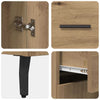 Laatikon kanssa tammi korkea kaappi Artisan 69,5 x 34 x 180 cm