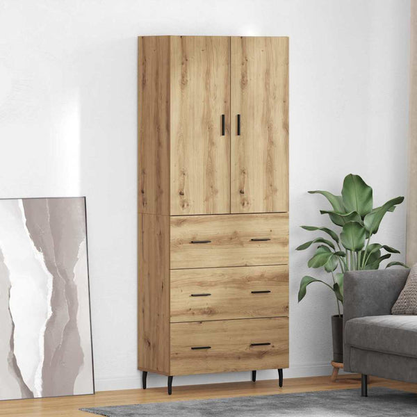 Laatikon kanssa tammi korkea kaappi Artisan 69,5 x 34 x 180 cm